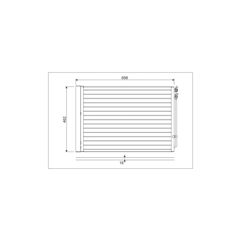 Radiator aer conditionat (condensor) Valeo 814410