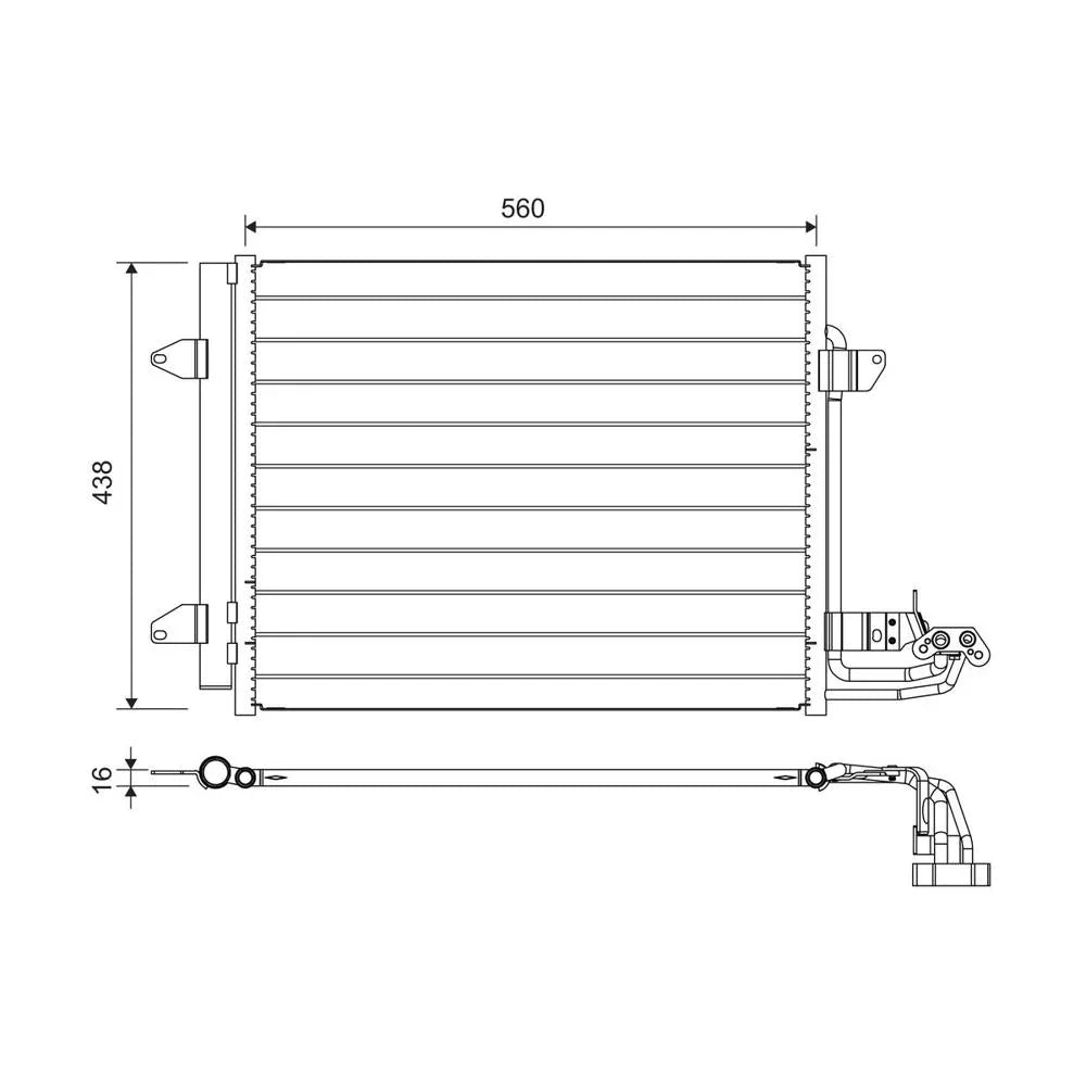 Radiator aer conditionat (condensor) Valeo 817806