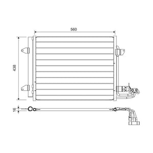 Radiator aer conditionat (condensor) Valeo 817806