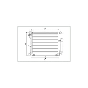 Radiator aer conditionat (condensor) Valeo 822579