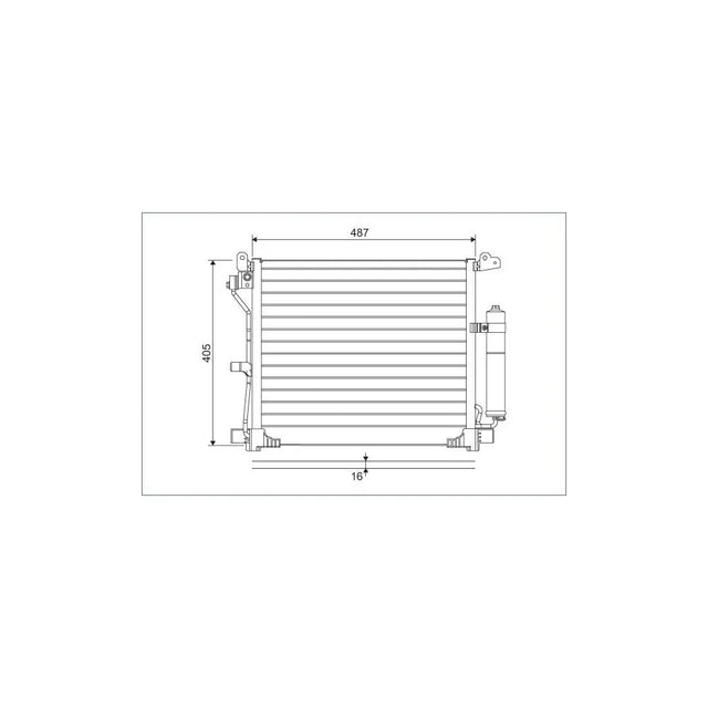 Radiator aer conditionat (condensor) Valeo 822579