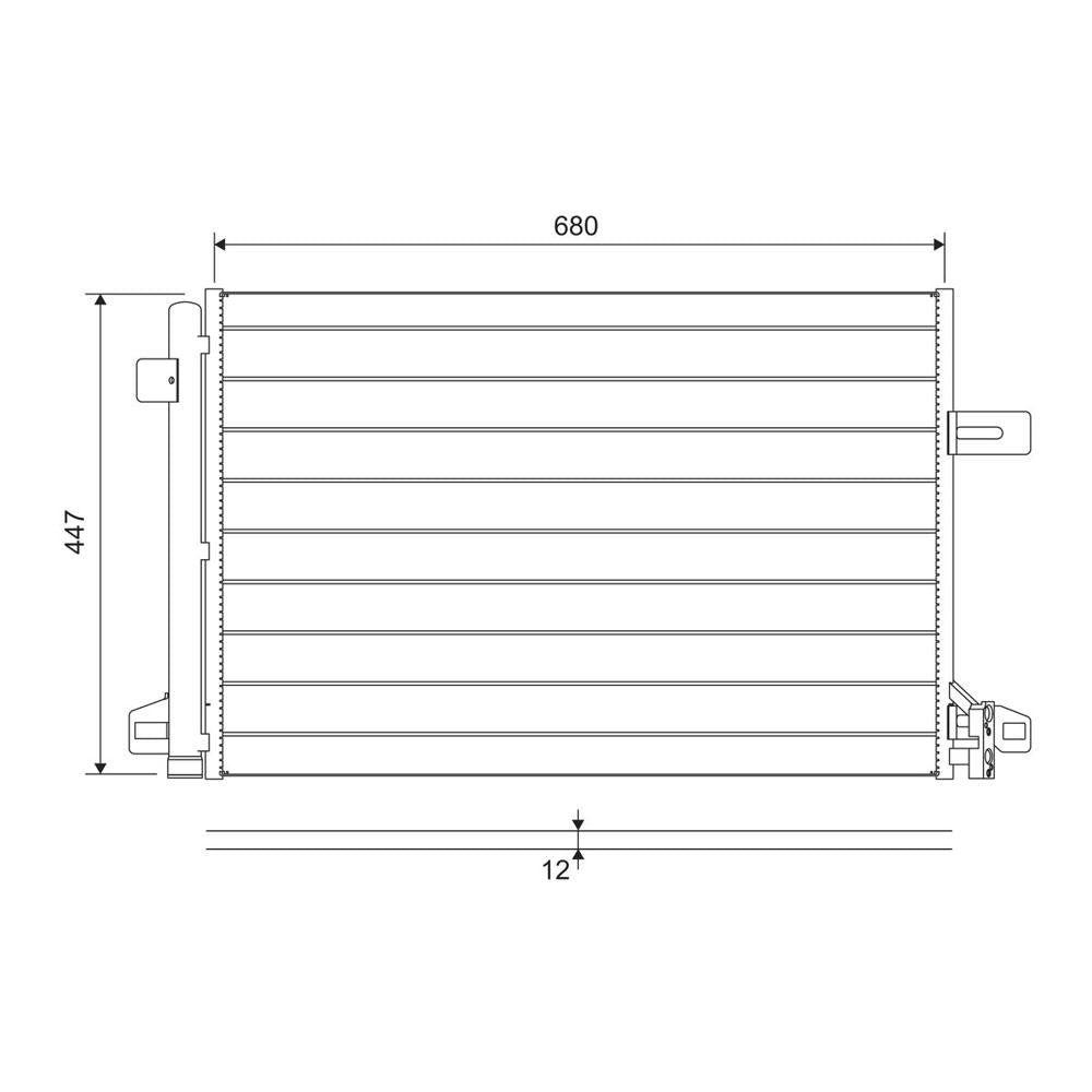 Radiator aer conditionat (condensor) Valeo 822691