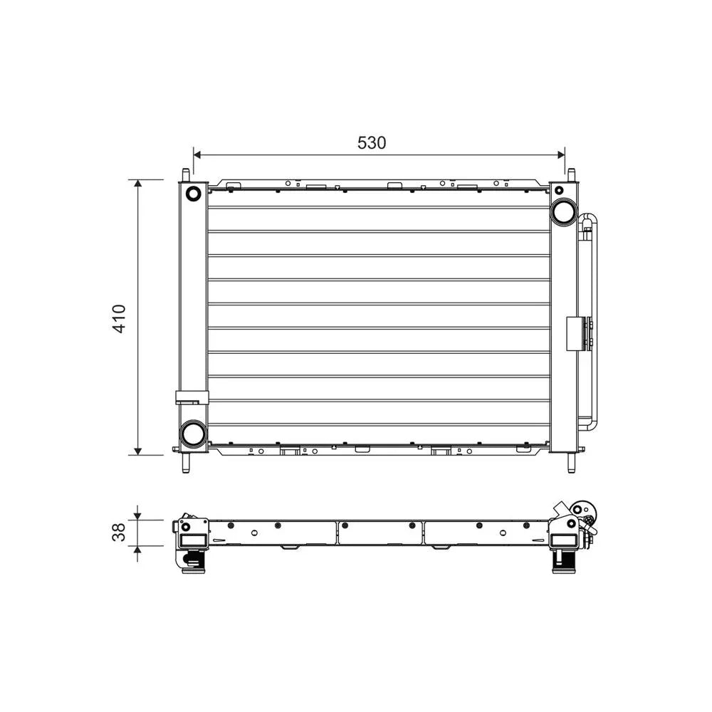 Radiator aer conditionat (condensor) Valeo 822709