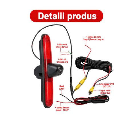 Camera marsarier stop frana Fiat Ducato X250 X290 Boxer Jumper CCD
