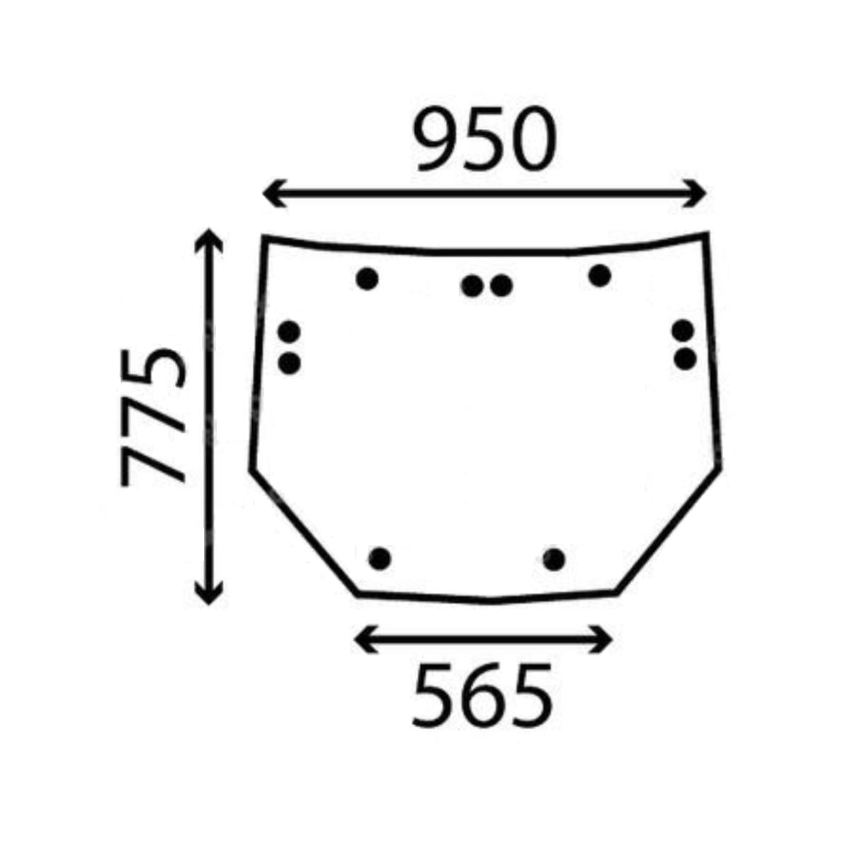 Geam spate curbat Same 0.009.8626.0