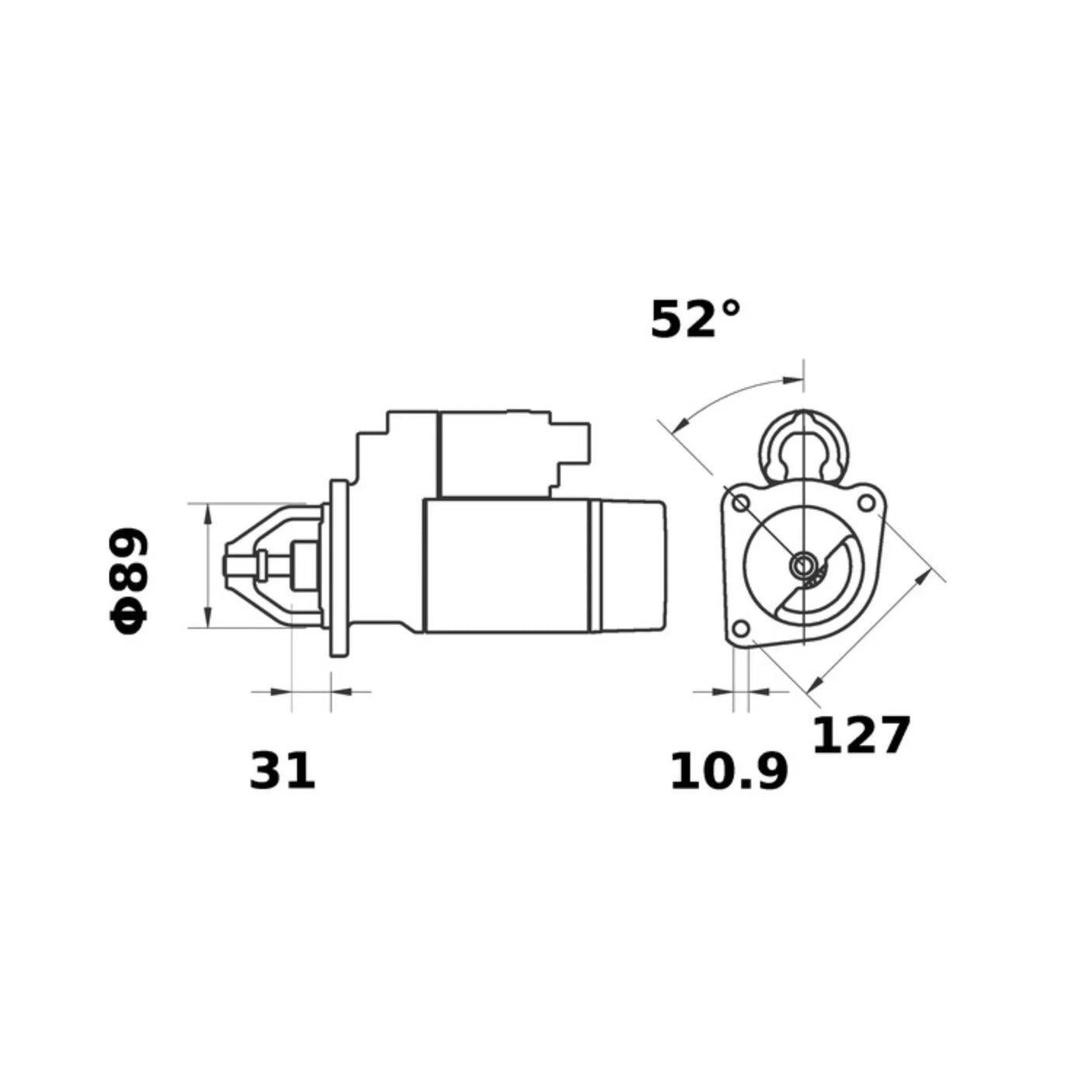 Electromotor tractor 12 V 4,0 kW Deutz-Fahr/Fendt/Same – MAHLE MS69