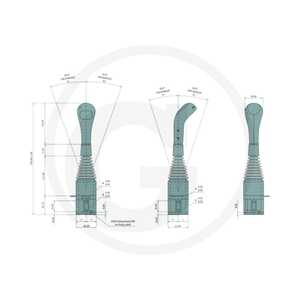 Joystick incarcator frontal hidraulic P40/P80 – GRANIT 87002322