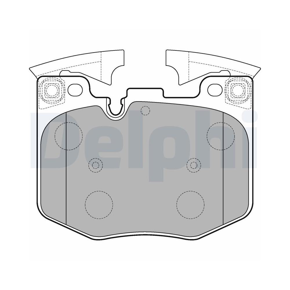 Set placute frana fata Delphi LP3235