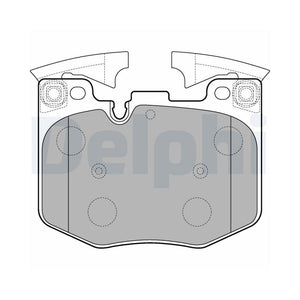 Set placute frana fata Delphi LP3235