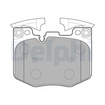 Set placute frana fata Delphi LP3235