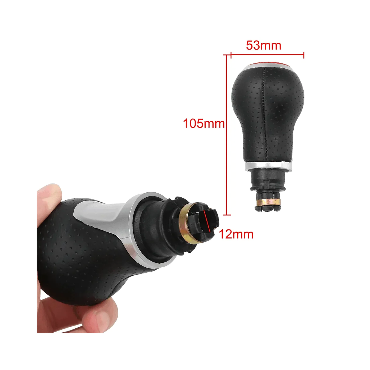 Nuca schimbator viteze piele perforata 6 trepte Audi Seat Skoda VW 6