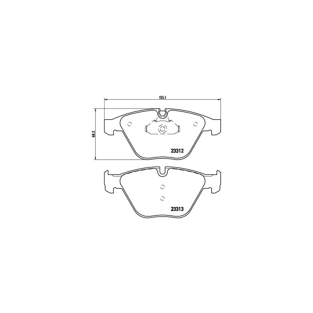 Set placute frana Brembo P 06 054