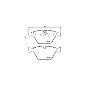 Set placute frana Brembo P 06 054