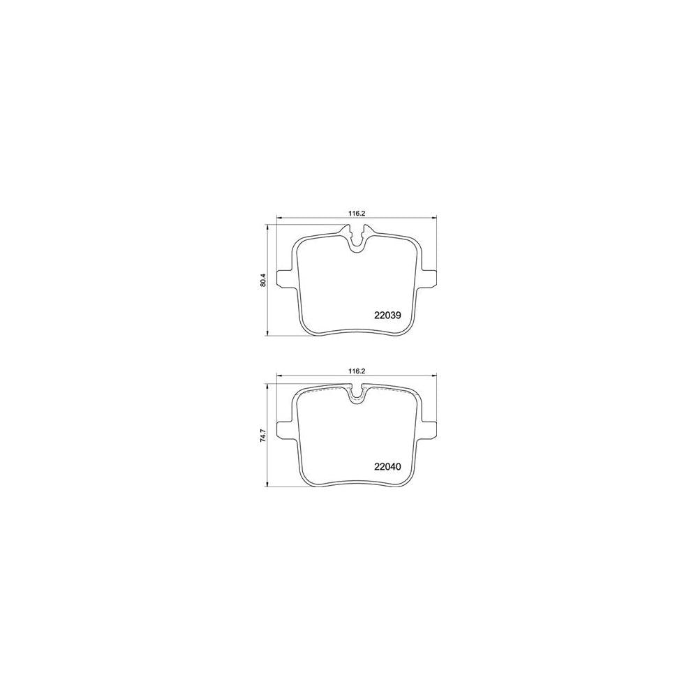 Set placute frana Brembo P 06 109