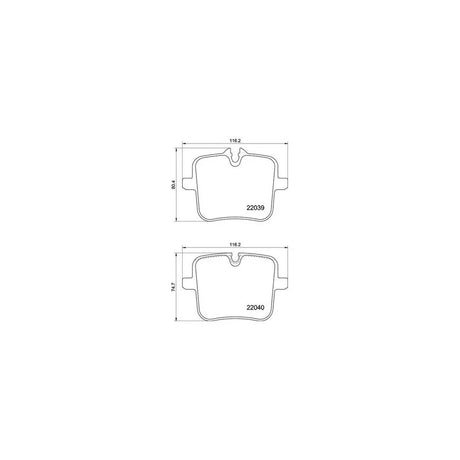Set placute frana Brembo P 06 109