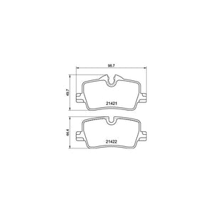 Set placute frana Brembo P 06 113