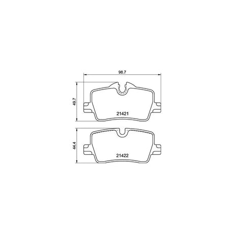 Set placute frana Brembo P 06 113