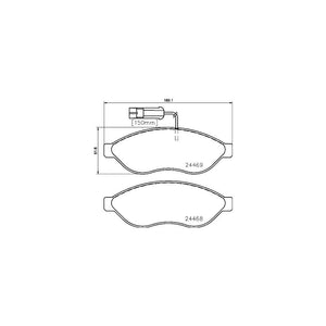 Set placute frana fata Brembo P 23 143