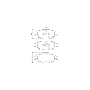 Set placute frana frana disc Brembo P 23 165