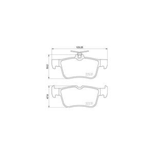 Set placute frana spate Brembo P 24 175