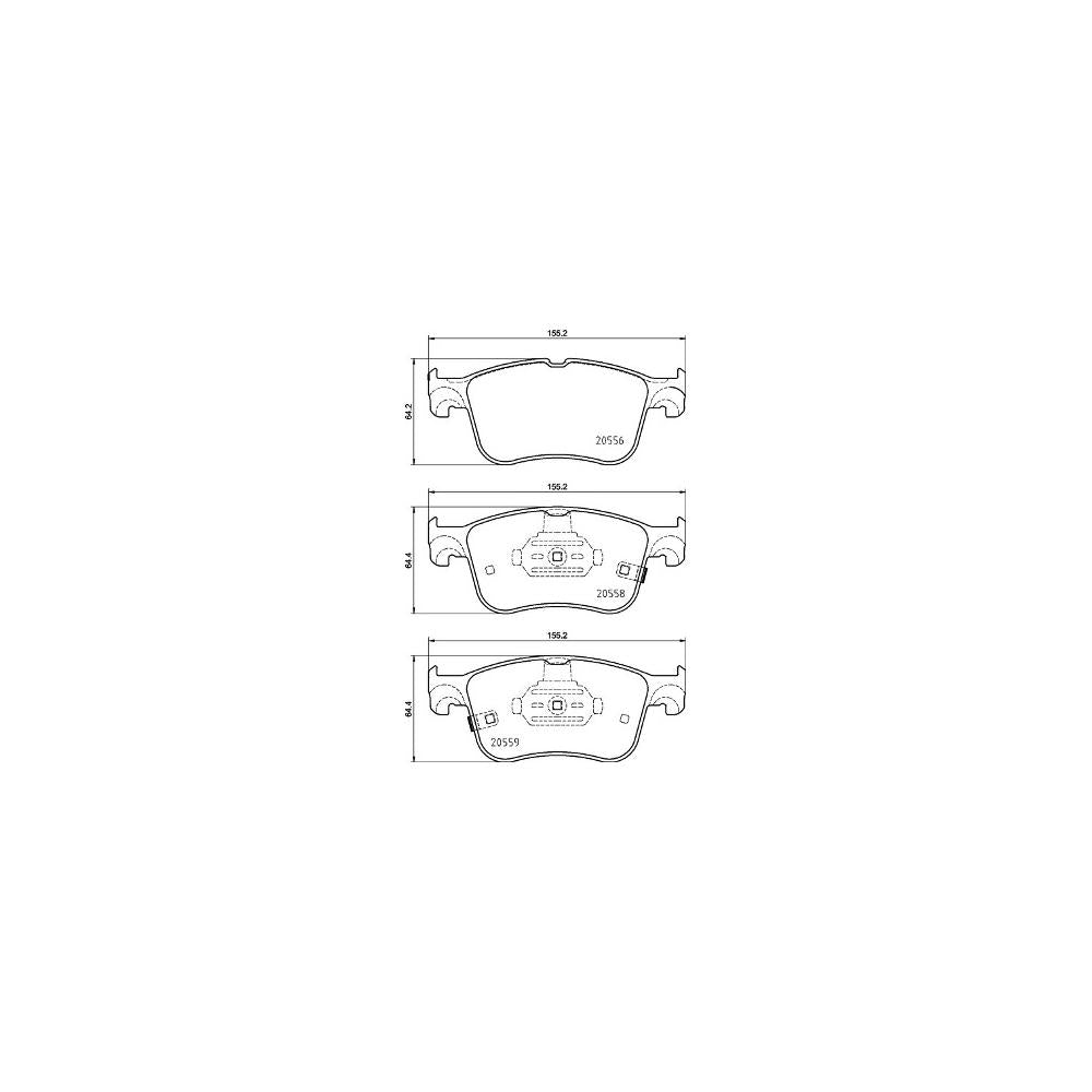 Set placute frana Brembo P 24 218