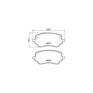 Set placute frana Brembo P 24 236