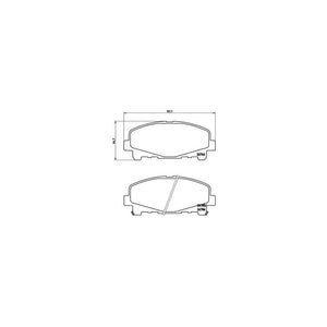 Set placute frana fata Brembo P 28 043