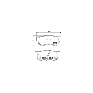 Set placute frana Brembo P 30 014