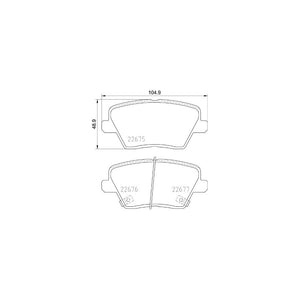 Set placute frana Brembo P 30 109