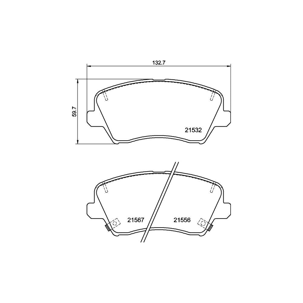 Set placute frana Brembo P 30 123
