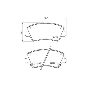 Set placute frana Brembo P 30 123