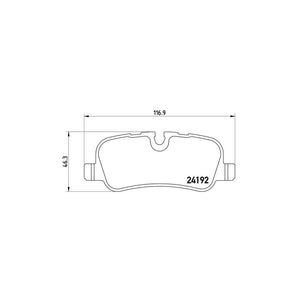 Set placute frana Brembo P 44 013