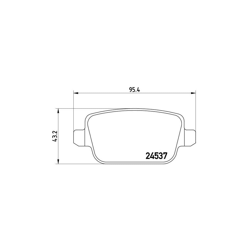 Set placute frana spate Brembo P 44 017