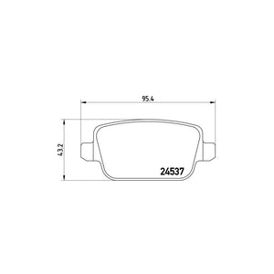 Set placute frana spate Brembo P 44 017
