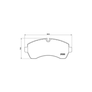 Set placute frana Brembo P 50 059