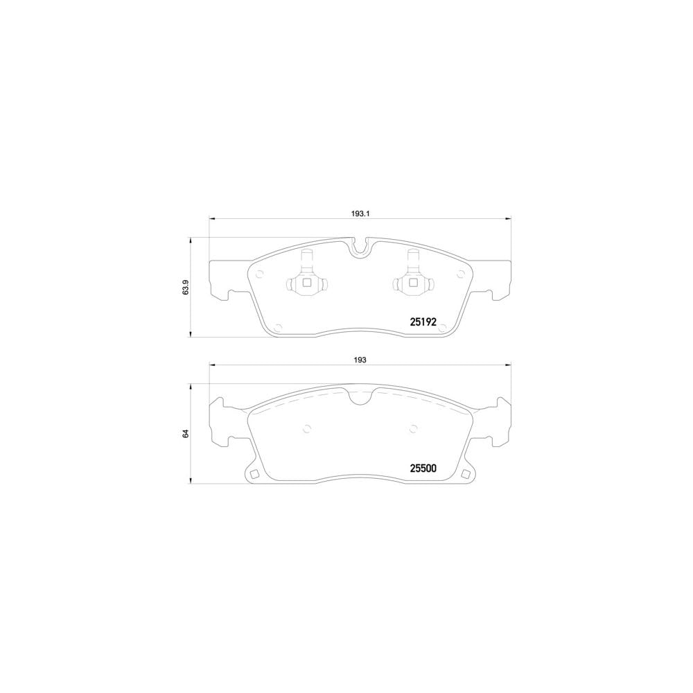 Set placute frana Brembo P 50 109