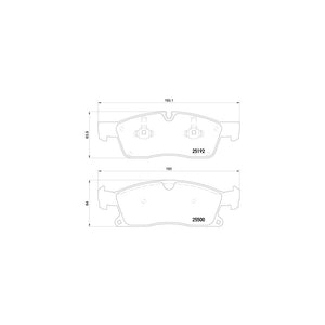 Set placute frana Brembo P 50 109
