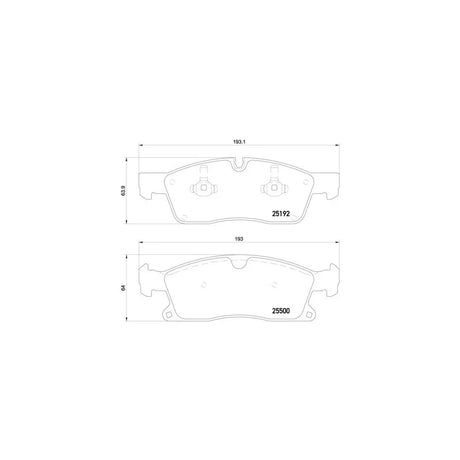 Set placute frana Brembo P 50 109