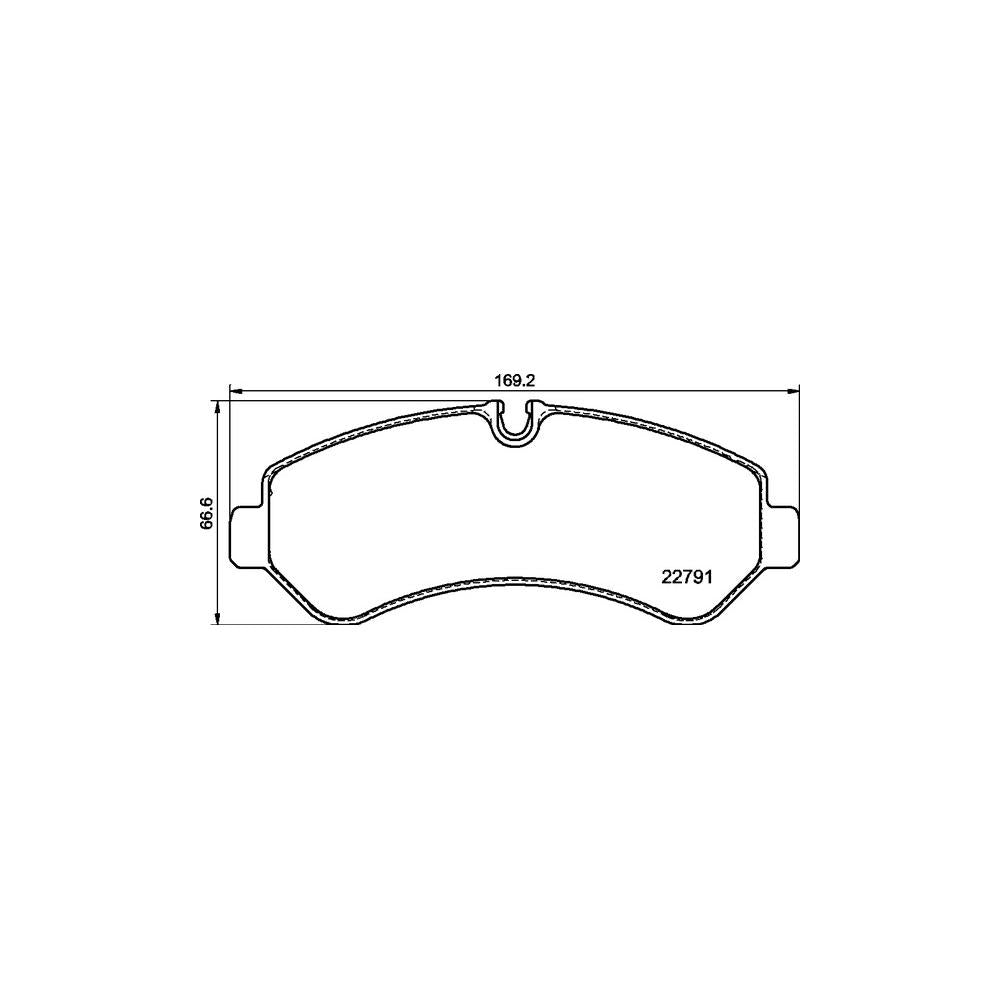 Set placute frana Brembo P 50 150