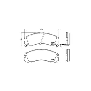 Set placute frana Brembo P 54 017