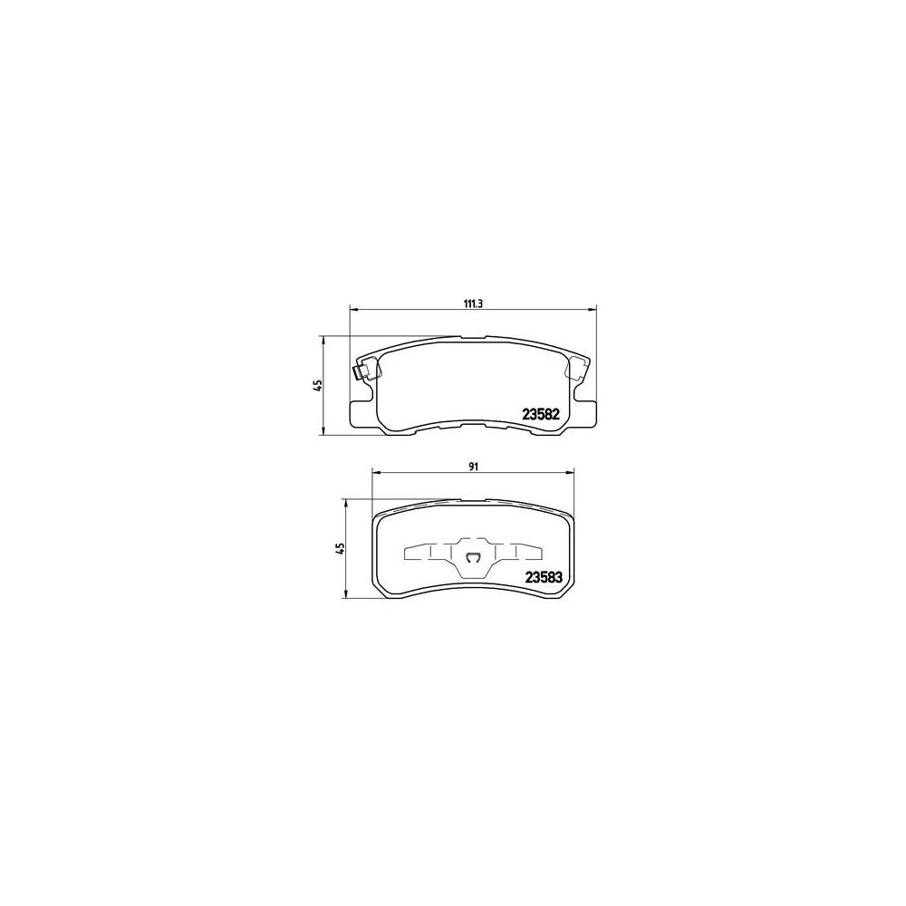 Set placute frana Brembo P 54 031