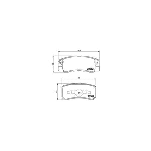 Set placute frana Brembo P 54 031