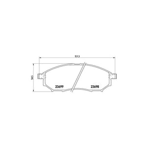 Set placute frana Brembo P 56 058