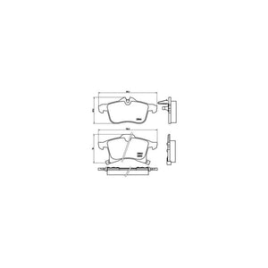 Set placute frana Brembo P 59 045
