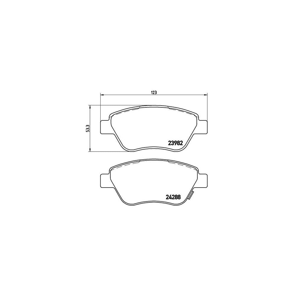 Set placute frana Brembo P 59 051
