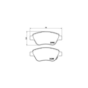 Set placute frana Brembo P 59 051