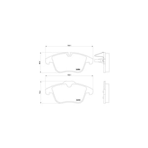 Set placute frana Brembo P 61 106
