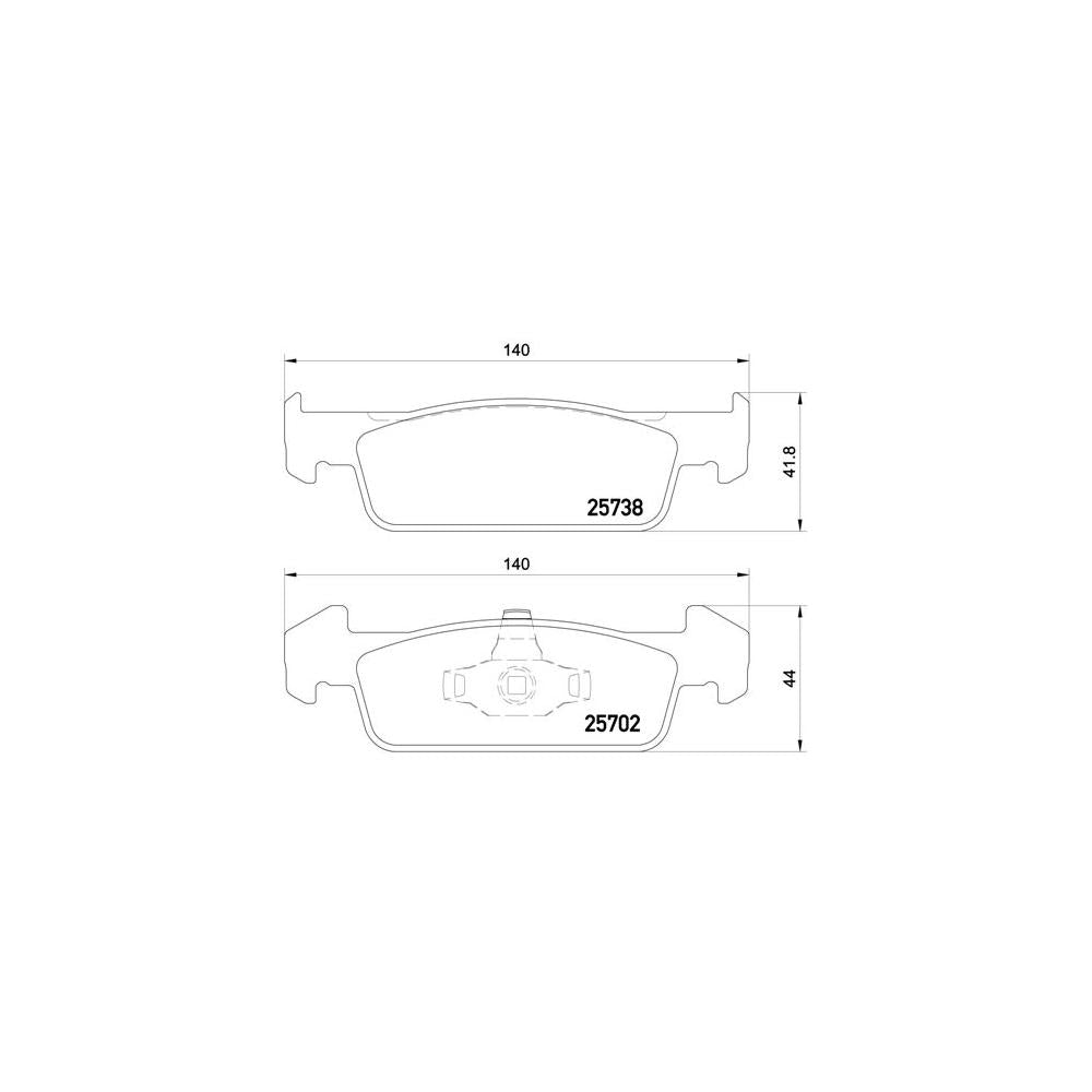 Set placute frana Brembo P 68 060
