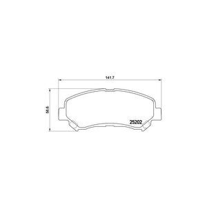 Set placute frana Brembo P 79 028