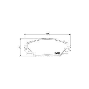 Set placute frana Brembo P 83 071